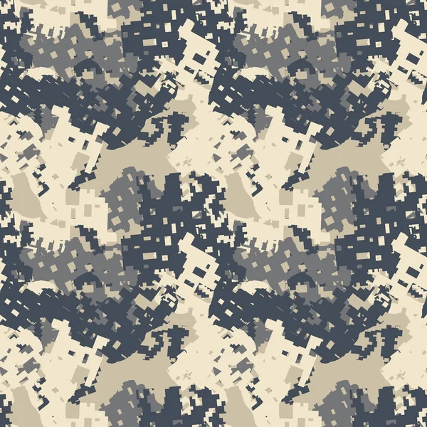 Urban Camouflage Template Van Verschillende Vormen Kleuren Naadloos Patroon Dat — Stockvector