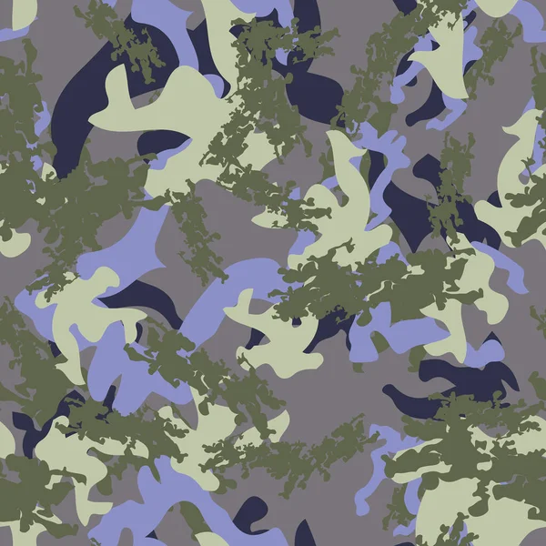 Modèle Camouflage Urbain Différentes Formes Couleurs Modèle Sans Couture Qui — Image vectorielle