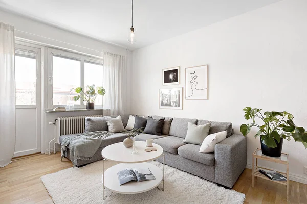 Woonkamer Interieur Bank Flat — Stockfoto