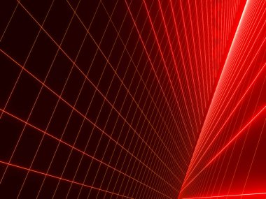 3 boyutlu illüstrasyon arka plan, perspektif, kare küp veya bal peteği ızgarası perspektifi. Teknoloji arkaplanı olarak kullanılacak daha koyu bir arka plan gölgesi var. yazdırma ve grafik tasarımı için