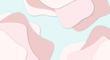 Pastel kağıt kesim şablonu sanat tarzı. Soyut 3D kağıt. İş sunumları, el ilanları, posterler, baskılar, kartlar, kapak broşürleri için tasarım kalıpları