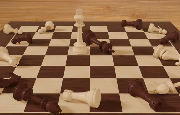Šachovnicová Hra Koncept Obchodní Soutěžní Koncepce Konceptuální Strategie Koncepce Šachové — Stock fotografie