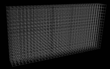 3d iş bilimi ve teknoloji arkaplan çizimi ya da yayınlama ve web sitesi tasarımı için soyut teknoloji ışık çizgisi