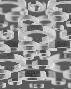 3d illüstrasyon küresel geometrik arkaplan, gölgeyle çelişen şekiller içerir. Bilgi grafikleri. Reklam işleri için.