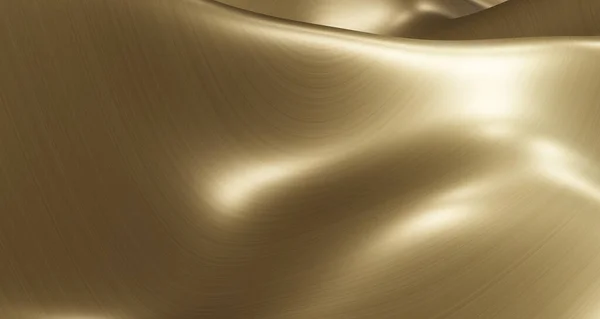 Ілюстрація Золота Блискуча Металева Поверхня Водяній Хвилі Золота Полірована Металева — стокове фото