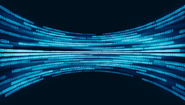 Koyu mavi arka plandaki 3d çizgiler ve noktalar Yüksek teknolojili dijital teknoloji kavramı fütüristik soyut çizgiler arka plan, eğri hizalama