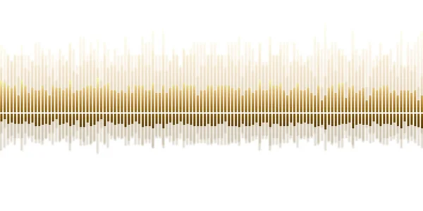 3Dイラスト音波アブストラクト音楽パルス背景黒の背景に周波数とスペクトルの音波グラフ — ストック写真