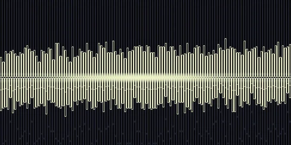 3d illustration sound wave abstract music pulse background Sound wave graph of frequency and spectrum separately on black background