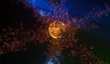 Technology, Background, Chemistry, Molecule Science Biology Science 3D Illustration