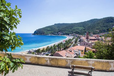 Görünüm Noli, Liguria, İtalya