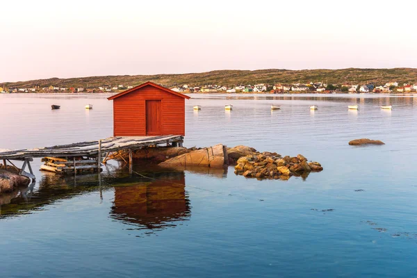 Ψαροχώρι Tilting Fogo Island Newfoundland Labrador Καναδάς — Φωτογραφία Αρχείου