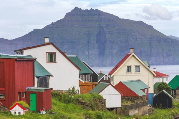 Village Gjogv Dinamarca Islas Feroe Eysturoy — Foto de Stock