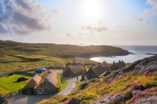 Gearrannan Blackhouse Village Carloway Isle Lewis Yttre Hebrider Skottland — Stockfoto