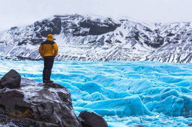 Buzul, Svinafellsjokull, Vatnajokull Ulusal Parkı, İzlanda