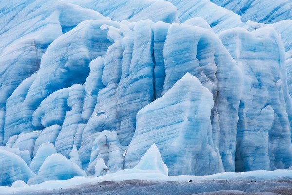 Blue Large Svinafellsjokull Glacier Vatnajokull国家公园冰岛 — 图库照片
