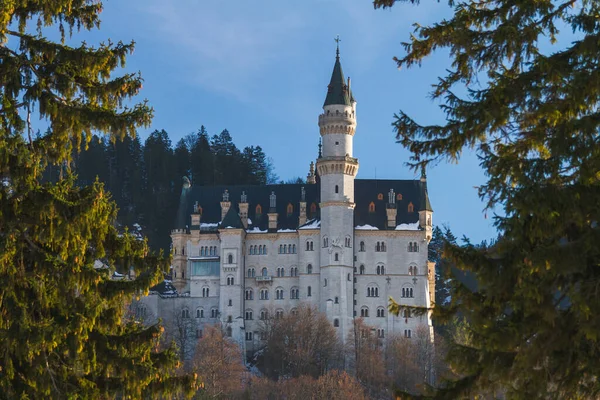 Castelo Neuschwanstein Perto Fussen Baviara Alemanha — Fotografia de Stock