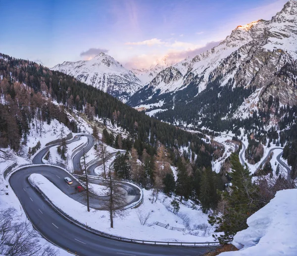 Paso Maloja Engadin Cantón Graubunden Suiza — Foto de Stock