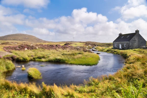 Chalet Perché Sur Île North Uist Dans Les Hébrides Extérieures — Photo