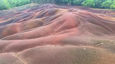 Mauritius Adası. Chamarel 'in Renkli Toprakları.