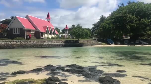 Chiesa Rossa di Cap Malheureux a Mauritius — Video Stock