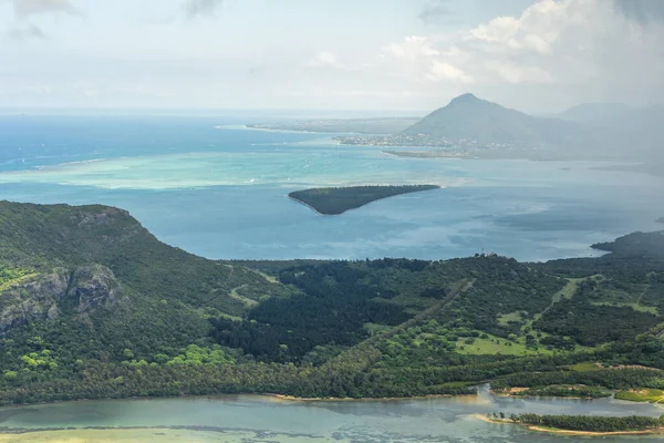 Aerial View Morne Brabant Peninsula Mauritius Landscape High Quality Photo — Stock Photo, Image