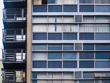 Sao Paulo 'daki Ofis Pencereleri .