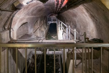 Fransa 'nın Paris Kanalizasyon Manzarası.