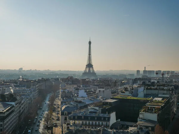 エッフェル塔とパリのパノラマビュー — ストック写真