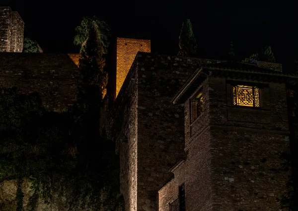 Stary Zamek Nocy — Zdjęcie stockowe