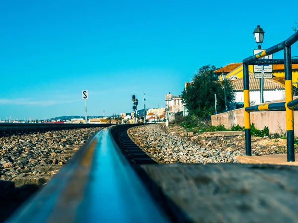 Eisenbahn Von Faro Meer — Stockfoto