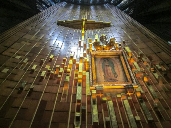 Villa Dentro Del Altar Virgen Guadalupe — Foto de Stock