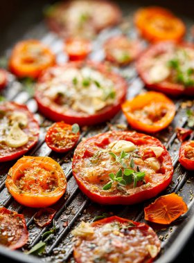 Pişmiş domates yakın çekim