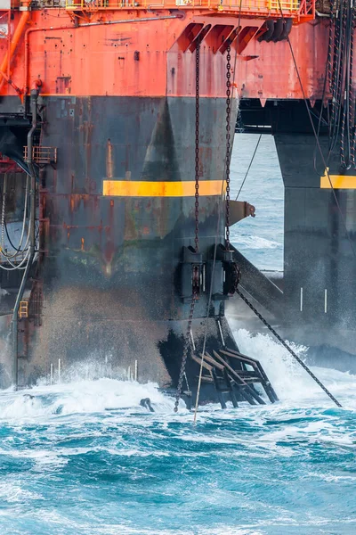 Mar Norte Noruega 2016 Janeiro Âncora Reforçar Equipamento Óleo Semi — Fotografia de Stock