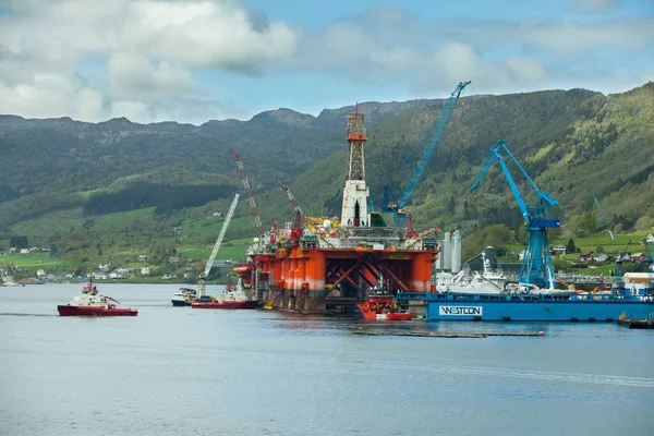 Oelen Norwegen 2015 Mai Die Tauchbohrplattform Transocean Leader Auf Der — Stockfoto