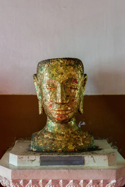 Αγιούτθαγια Ταϊλάνδη 2015 Φεβρουάριος Ταϊλανδέζικη Φιγούρα Χρυσό Στο Ναό Wat — Φωτογραφία Αρχείου