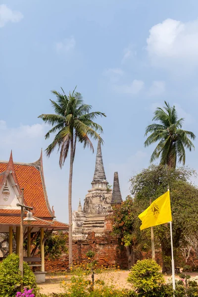 Ayutthaya Thaiföld 2015 Február Bejárat Wat Ratchaburana Templomba — Stock Fotó