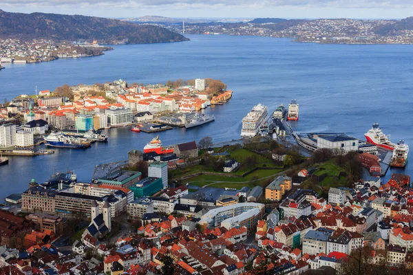 Bergen Norway 2016 Μαιου Άποψη Της Πόλης Bergen Στη Νορβηγία — Φωτογραφία Αρχείου