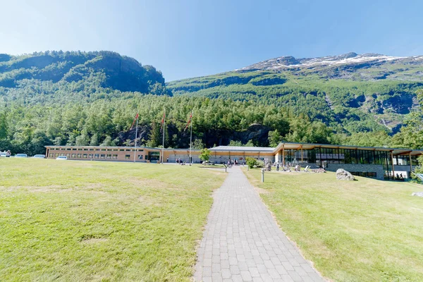 Geiranger Norvégia 2016 Június Belépés Norvég Fjord Központba Norsk Fjordsenter — Stock Fotó