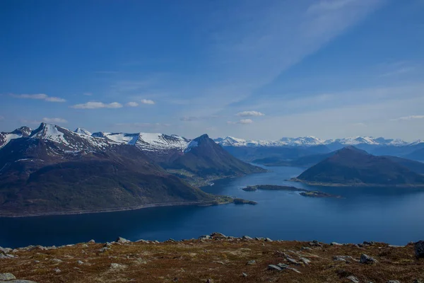 Hjorungfjord Norwegen Fjorde Und Berge Norwegen — Stockfoto