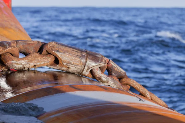 Montrose Scotland 2015 Mei Draaibare Aansluiting Met Kettingschakels Hekwals Tijdens — Stockfoto