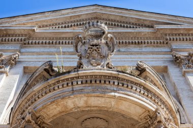 Roma, İtalya - 2014 AĞUSTOS 17. Quirinal 'daki Saint Andrew Kilisesi Roma' da bir Katolik kilisesidir..