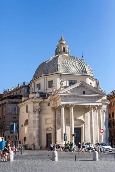 Rome Italie Août 2014 Santa Maria Montesanto Churche Rome Sont — Photo