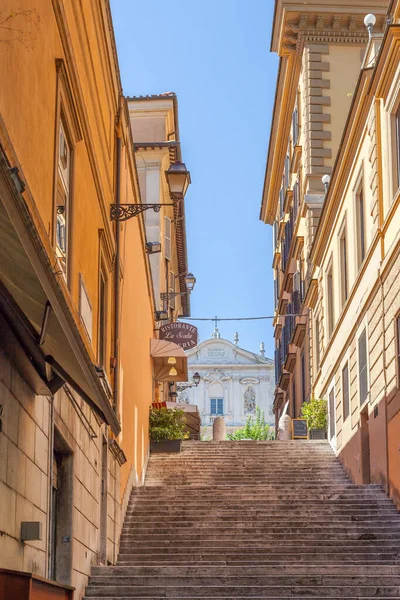 Rome Olaszország 2014 Augusztus Városi Lépcsők Róma Utcájában — Stock Fotó