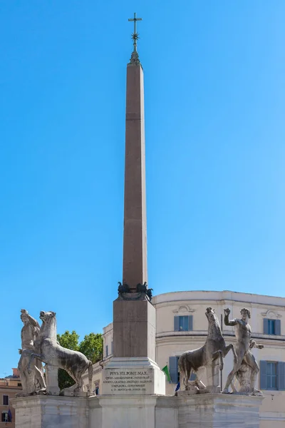 Rome Olaszország 2014 Augusztus Fontana Dei Dioscuri Palazzo Del Quirinale — Stock Fotó