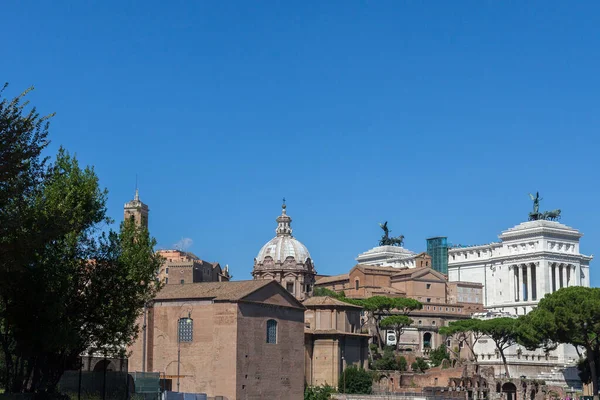 Roma Itália Agosto 2014 Santi Luca Martina Uma Igreja Católica — Fotografia de Stock