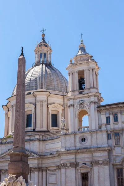 Rome Olaszország 2014 Augusztus Sant Agnese Agone Egy Templom Rómában — Stock Fotó