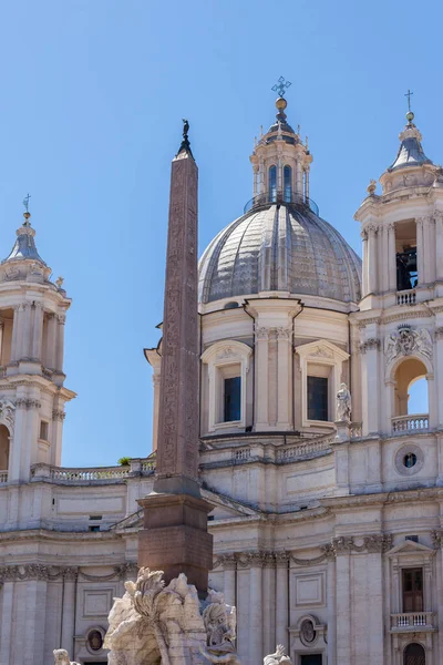 Rome Olaszország 2014 Augusztus Sant Agnese Agone Egy Templom Rómában — Stock Fotó