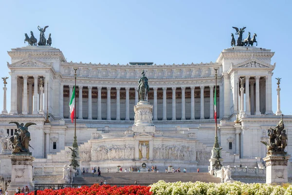 Rome Olaszország 2014 Augusztus Victor Emmanuel Vagy Vittoriano Emlékműve Rómában — Stock Fotó