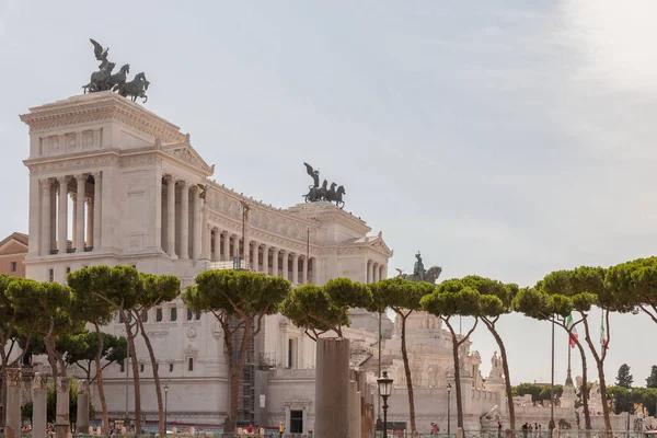 Rome Olaszország 2014 Augusztus Victor Emmanuel Emlékműve — Stock Fotó