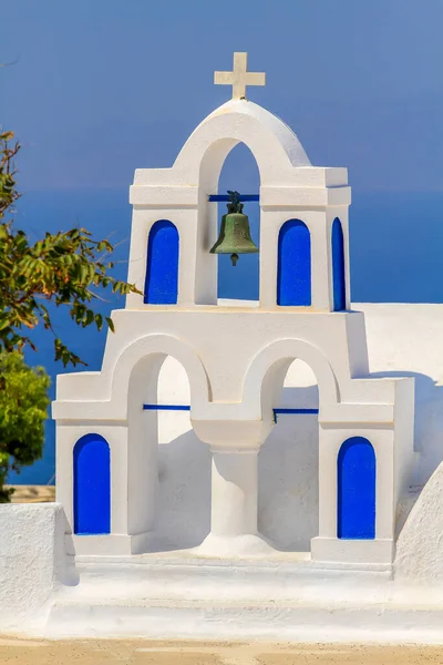 Santorini Greece 2013 August Чудовий Грецький Церковний Дзвін — стокове фото